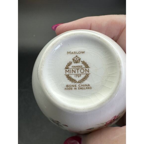 Vintage Tiny Minton China "Marlow" English Bud Vase 5 Inch - Picture 7 of 8